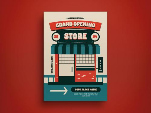 Grand Opening Store Flyer Layout