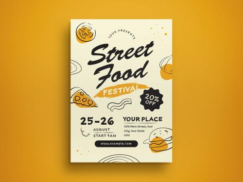 Street Food Festival Flyer Layout