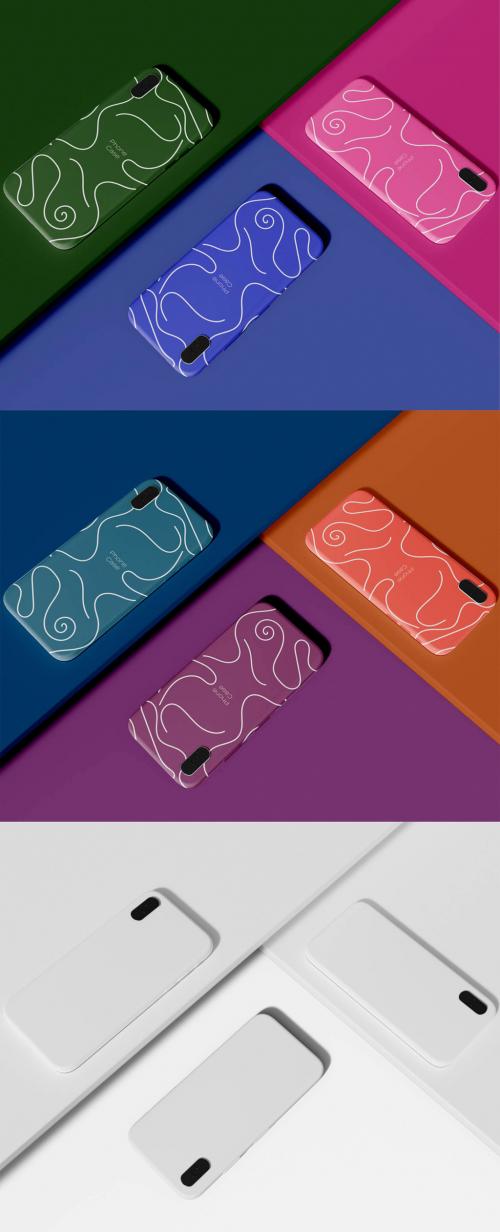 Three Smartphone Cases Mockup