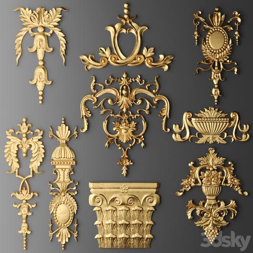 Set stucco decoration