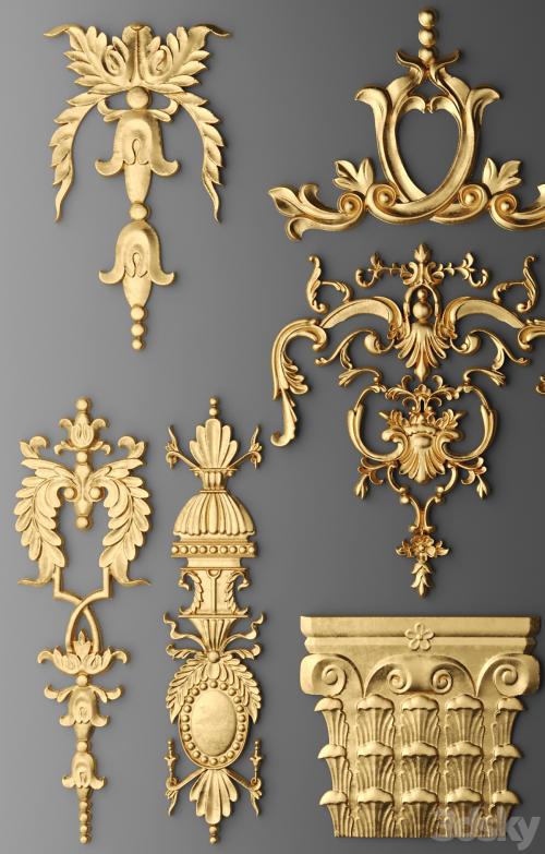 Set stucco decoration