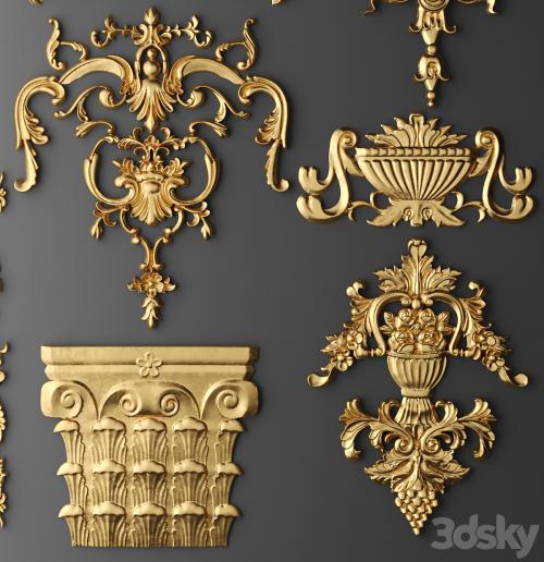 Set stucco decoration