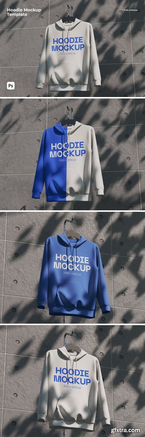 Realistic Hoodie Mockup 9W6ARL6