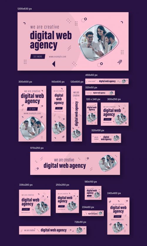 Digital Marketing Web Banner Set