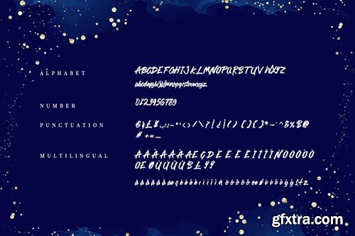 Gistera - Script Brush Font 2XUG6RP