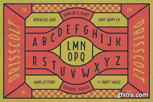 Drisscolt - Hand Lettered Font ABCTU85