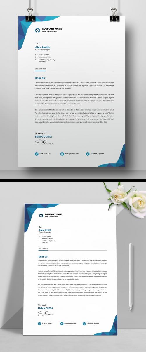 Modern Corporate Letterhead Template