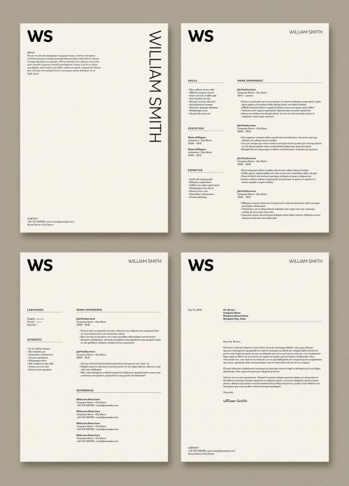 Minimal Resume and Cover Letter Layout