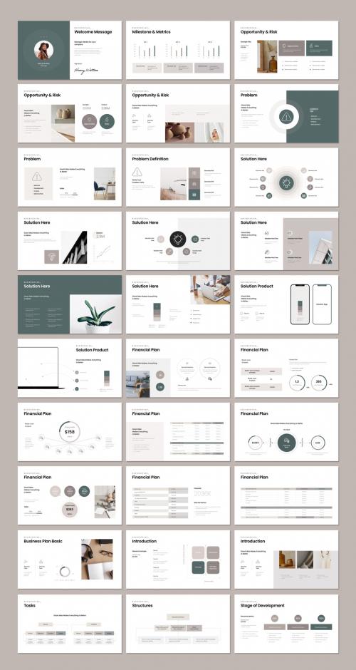 A5 Business Plan Presentation Layout