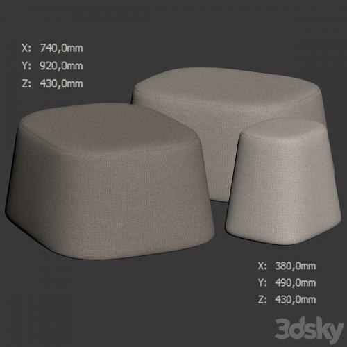 Poufs Float by Tacchini