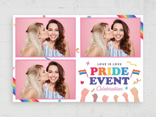 Lgbt Pride Event Photo Collage Card