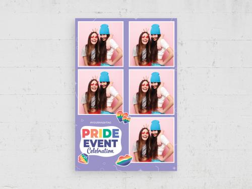 Purple Lgbt Pride Photo Booth Strip