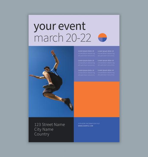 Geometric Event Flyer Layout