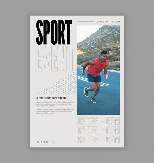 Sport Event Flyer Layout