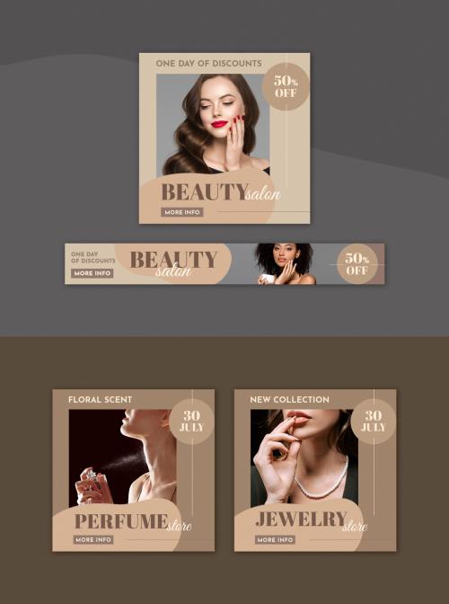 Beauty Web Banner Set