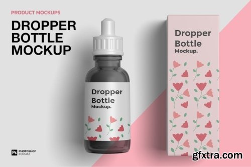 Dropper Bottle Mockup Collections 15xPSD