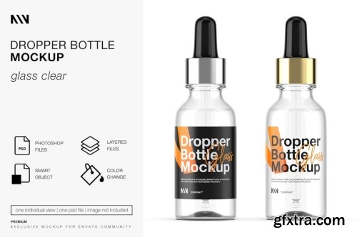 Dropper Bottle Mockup Collections 15xPSD