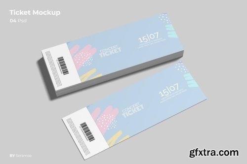 Boarding Pass Mockup Collections 14xPSD