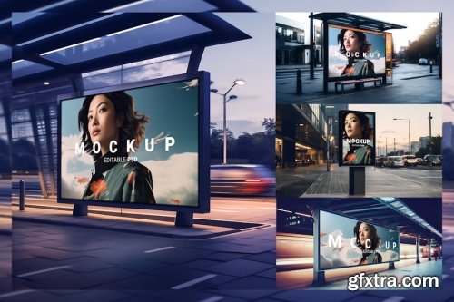 Exterior Advertising Mockup Collections #10 14xPSD