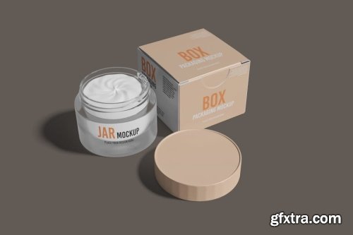 Jar And Box Mockup Collections 14xPSD