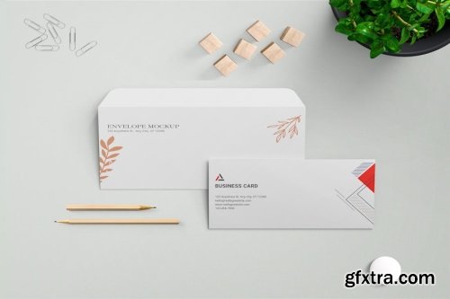 Envelope And Card Mockup Collections 15xPSD