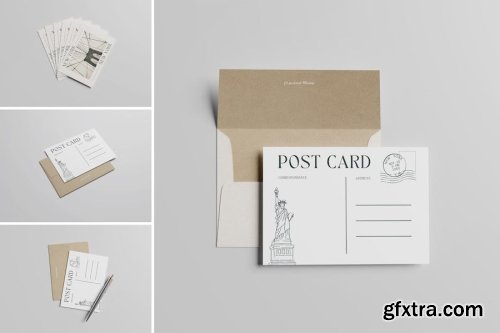 Envelope And Card Mockup Collections 15xPSD