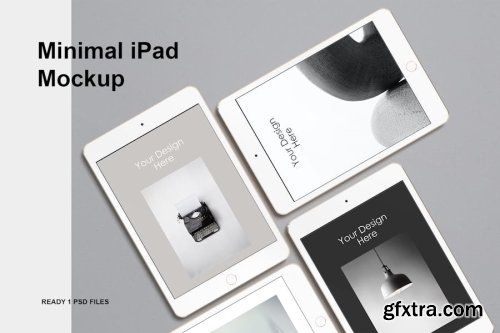 Minimal iPad Mockups Collections 14xPSD