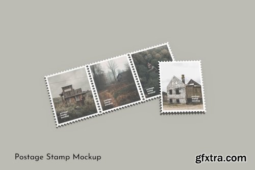 Postage Stamp Mockup Collections 14xPSD