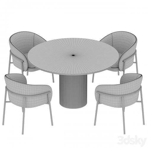 Ostinato table Rimo chair Dining set