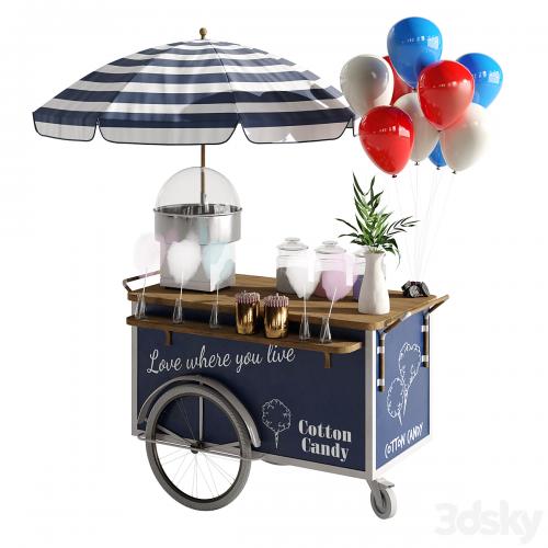 Cotton candy cart