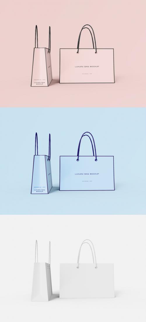 3D Two Sides of Brand Bag Mockup