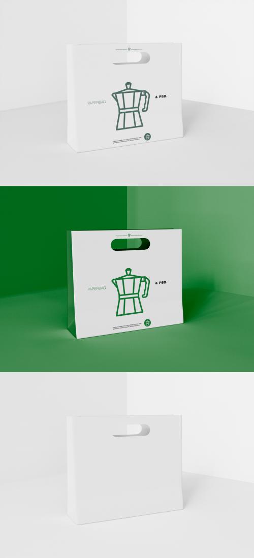 3D Paper Bag Mockup