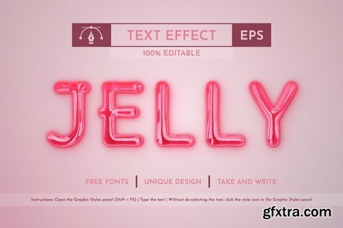 5 Jelly Editable Text Effects, Graphic Styles HHGNJR7