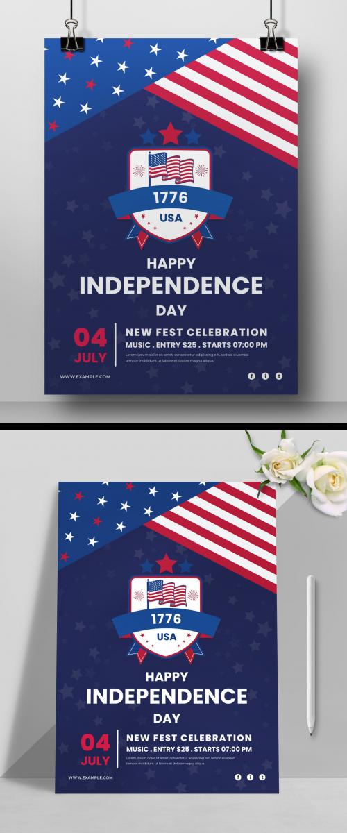 4th of July Celebration Flyer Layout