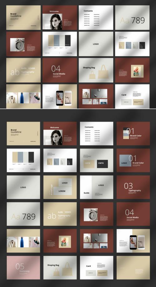 Brand Identity Guidelines Brochure Layout