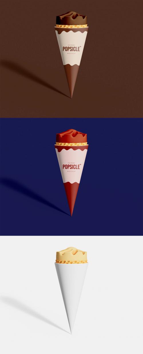 Ice Cream Cornet Mockup