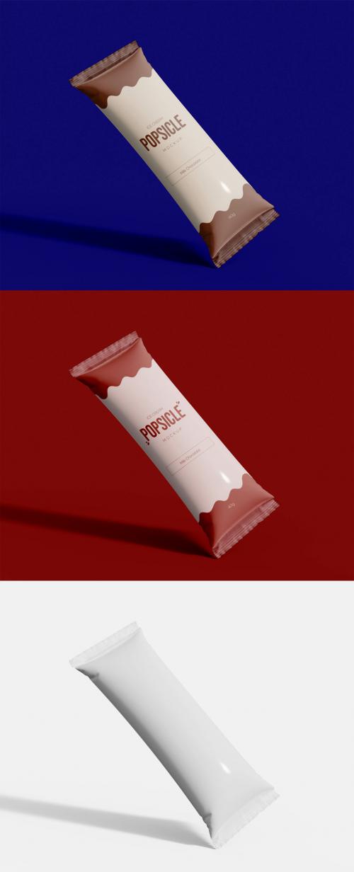 Isolated Popsicle Packaging Mockup