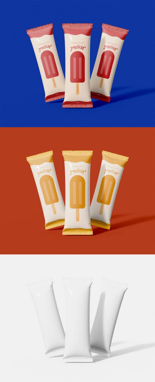 Three Popsicles Mockup