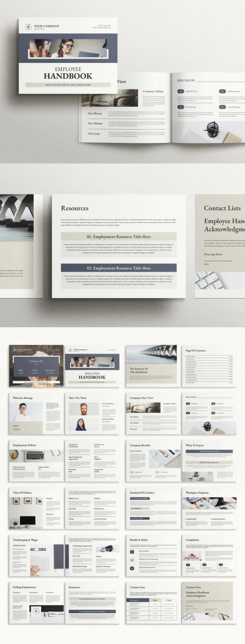 Employee Handbook Magazine - Landscape