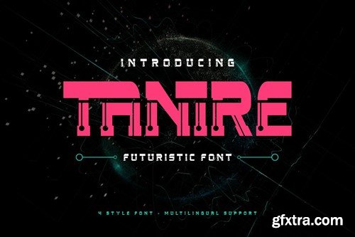 Tanire - Futuristic Tech Font ZQSSXTP