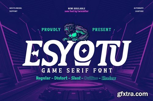 Esyotu - Serif Game Font 4WPYQYD