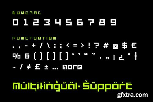 Themiru - Futuristic Tech Font XTYUG94