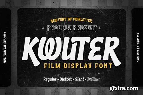 Kwuter - Film Display Font 4PBBYWP