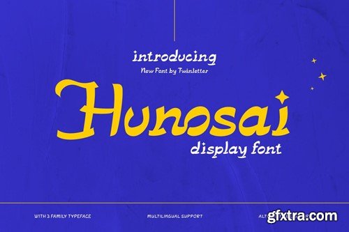 Hunosai - Display Font JA853B3