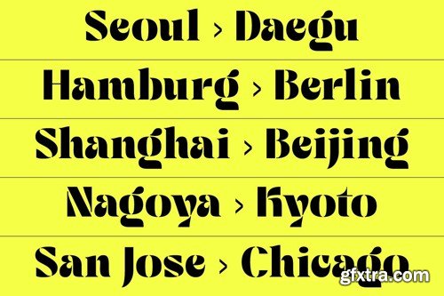 Koreon Display - Stencil Font 8S5AEB6