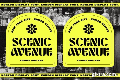 Koreon Display - Stencil Font 8S5AEB6