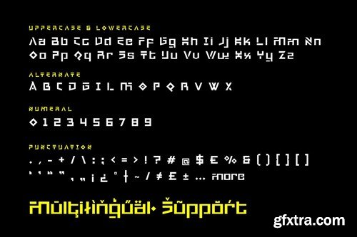 Degunfa - Futuristic Tech Font E5L4TWP