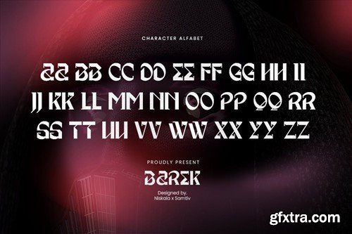 Barek - A Futuristic Display Typeface UNVUA7Y