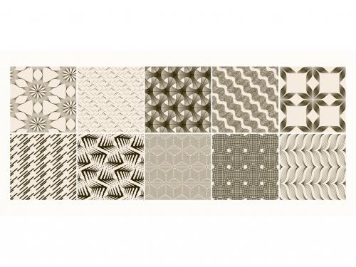 Set of Simple Retro Geometric Patterns