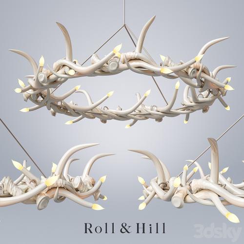 Roll & Hill / Chandelier - 27 Antler Ring